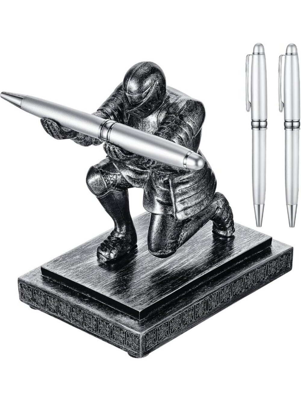 Funny Executive Pen Holder with 2 Pens | Cool Desk Organizer & Accessories